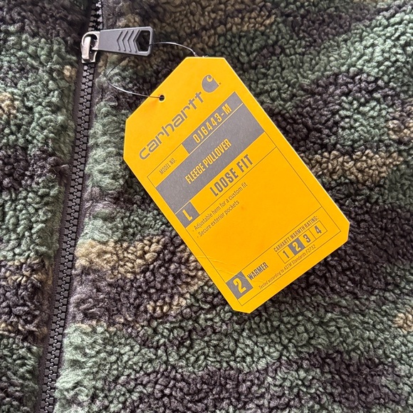 Carhartt Green Camouflage Fleece Jacket - Picture 3 of 8